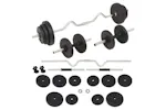 vidaXL 91401 Barbell And Dumbbell Set 30 Kg vidaXL 91401 Barbell And Dumbbell Set 30 Kg