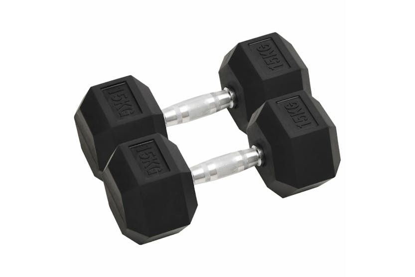 vidaXL 93606 Dumbbells 2 Pcs 30 Kg Cast Iron vidaXL 93606 Dumbbells 2 Pcs 30 Kg Cast Iron