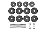 vidaXL 91410 18 Piece Dumbbell Set 30 Kg Cast Iron vidaXL 91410 18 Piece Dumbbell Set 30 Kg Cast Iron