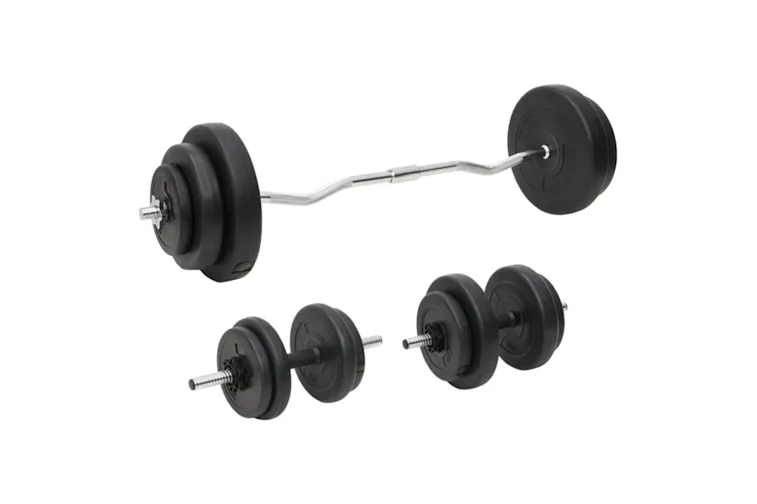 vidaXL 3145025 Barbell And Dumbbell With Plates 60 Kg vidaXL 3145025 Barbell And Dumbbell With Plates 60 Kg
