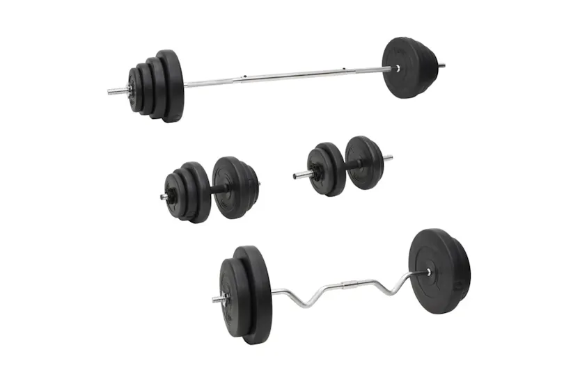 vidaXL 3145032 Barbell And Dumbbell With Plates Set 120 Kg vidaXL 3145032 Barbell And Dumbbell With Plates Set 120 Kg
