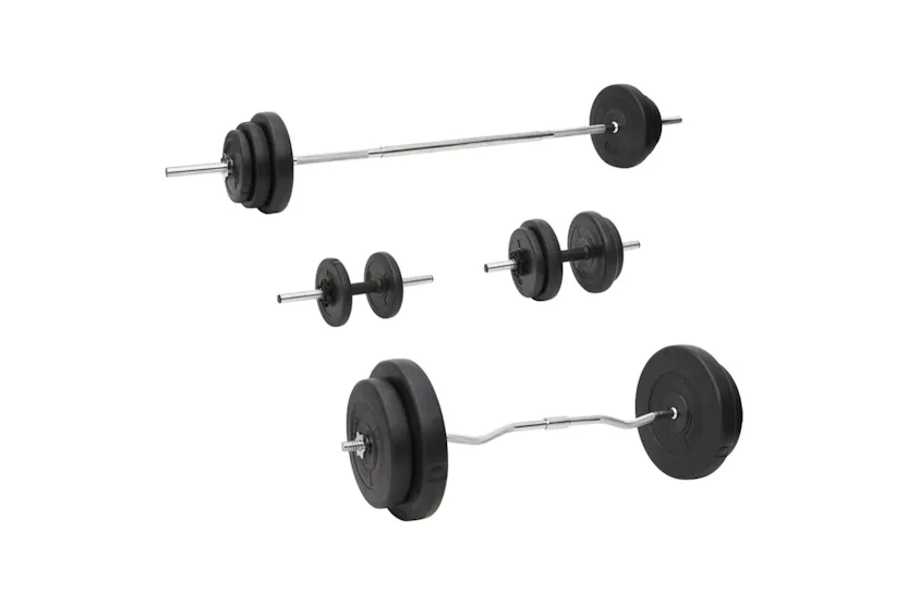 vidaXL 3145029 Barbell And Dumbbell With Plates Set 90 Kg vidaXL 3145029 Barbell And Dumbbell With Plates Set 90 Kg