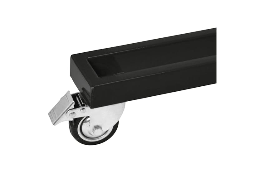 Carpoint 439322 Mobile Wheel Stand With Cover Aluminium Black Carpoint 439322 Mobile Wheel Stand With Cover Aluminium Black