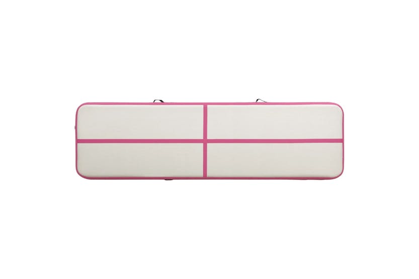 vidaXL 92691 Inflatable Gymnastics Mat With Pump 800x100x20cm Pvc Pink vidaXL 92691 Inflatable Gymnastics Mat With Pump 800x100x20cm Pvc Pink