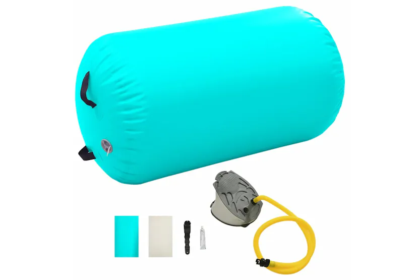 vidaXL 92713 Inflatable Gymnastic Roll With Pump 100x60cm Pvc Green vidaXL 92713 Inflatable Gymnastic Roll With Pump 100x60cm Pvc Green