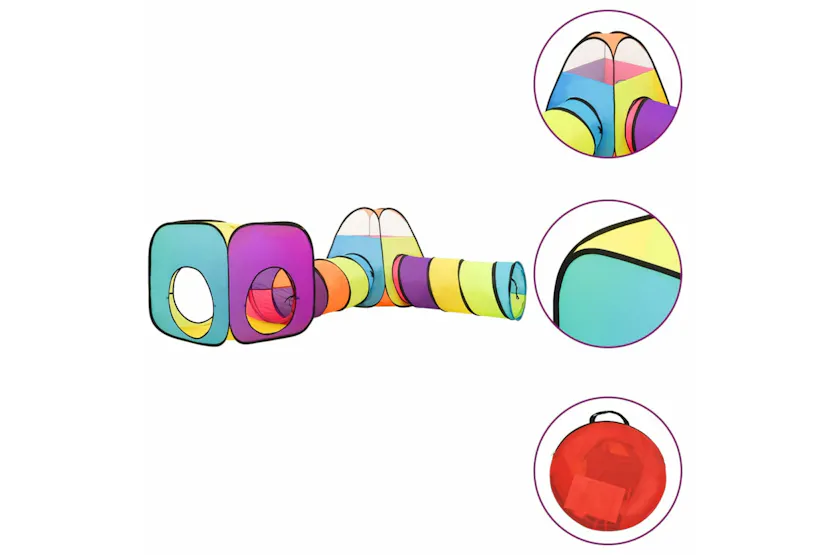 vidaXL 3107756 Children Play Tent With 250 Balls Multicolour 190x264x90cm vidaXL 3107756 Children Play Tent With 250 Balls Multicolour 190x264x90cm