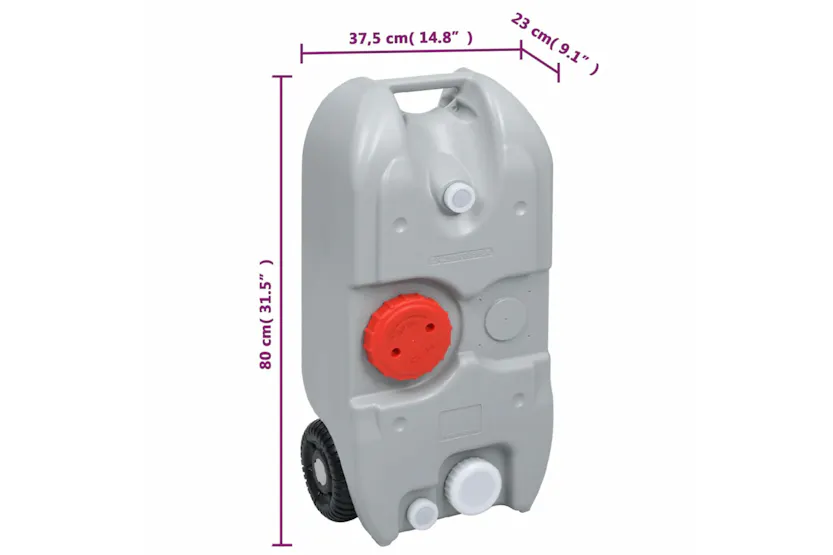 vidaXL 3154902 Portable Camping Toilet And Water Tank Set vidaXL 3154902 Portable Camping Toilet And Water Tank Set
