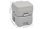 vidaXL 3154913 Portable Camping Toilet And Handwash Stand Set With Water Tank vidaXL 3154913 Portable Camping Toilet And Handwash Stand Set With Water Tank