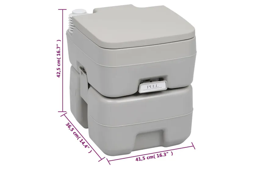 vidaXL 3154913 Portable Camping Toilet And Handwash Stand Set With Water Tank vidaXL 3154913 Portable Camping Toilet And Handwash Stand Set With Water Tank