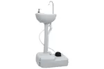 vidaXL 3154911 Portable Camping Toilet And Handwash Stand Set With Water Tank vidaXL 3154911 Portable Camping Toilet And Handwash Stand Set With Water Tank