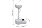 vidaXL 3154903 Portable Camping Handwash Stand And Water Tank Set vidaXL 3154903 Portable Camping Handwash Stand And Water Tank Set