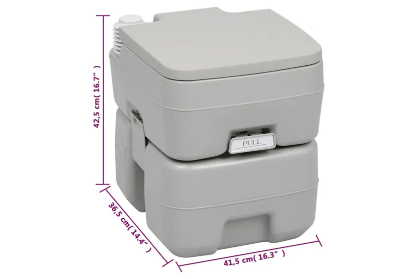vidaXL 3154911 Portable Camping Toilet And Handwash Stand Set With Water Tank vidaXL 3154911 Portable Camping Toilet And Handwash Stand Set With Water Tank