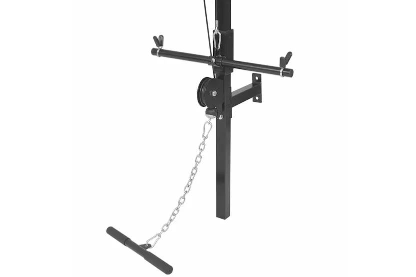 vidaXL 275358 Wall-mounted Power Tower With Barbell And Dumbbell Set 30.5 Kg vidaXL 275358 Wall-mounted Power Tower With Barbell And Dumbbell Set 30.5 Kg