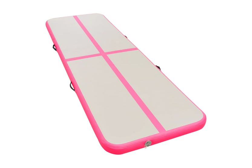 vidaXL 91924 Inflatable Gymnastics Mat With Pump 700x100x10cm Pvc Pink vidaXL 91924 Inflatable Gymnastics Mat With Pump 700x100x10cm Pvc Pink