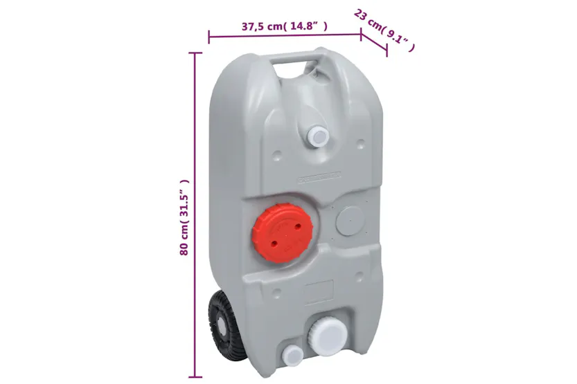 vidaXL 3154906 Portable Camping Toilet And Handwash Stand Set With Water Tank vidaXL 3154906 Portable Camping Toilet And Handwash Stand Set With Water Tank