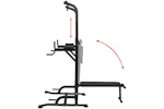 vidaXL 91191 Power Tower With Sit-up Bench vidaXL 91191 Power Tower With Sit-up Bench