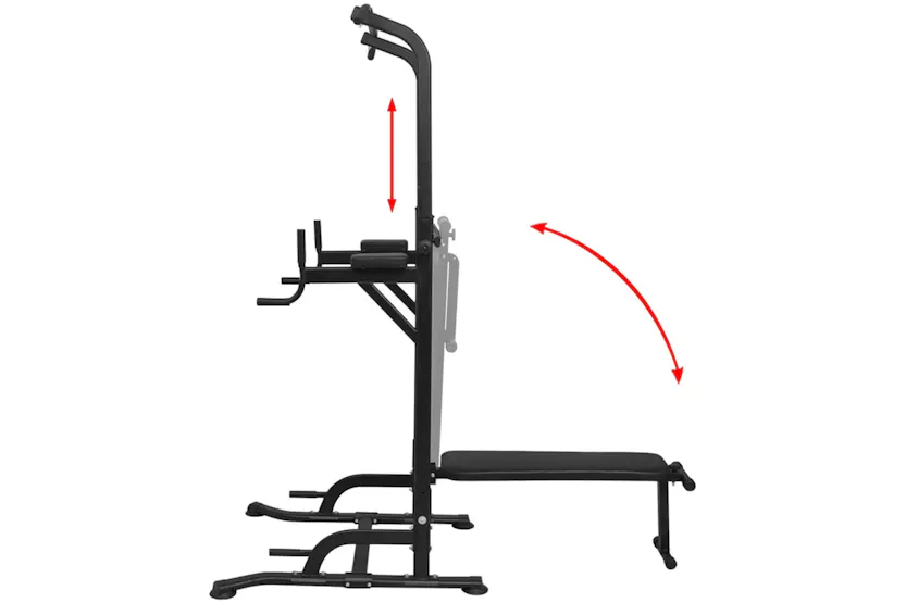vidaXL 91191 Power Tower With Sit-up Bench vidaXL 91191 Power Tower With Sit-up Bench