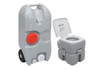vidaXL 3154902 Portable Camping Toilet And Water Tank Set vidaXL 3154902 Portable Camping Toilet And Water Tank Set