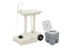 vidaXL 3154910 Portable Camping Toilet And Handwash Stand Set vidaXL 3154910 Portable Camping Toilet And Handwash Stand Set