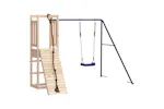 vidaXL 3155948 Playhouse With Climbing Wall Swing Solid Wood Pine vidaXL 3155948 Playhouse With Climbing Wall Swing Solid Wood Pine