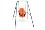 Vidaxl Toddler Swing Set With Safety Harness Orange Vidaxl Toddler Swing Set With Safety Harness Orange