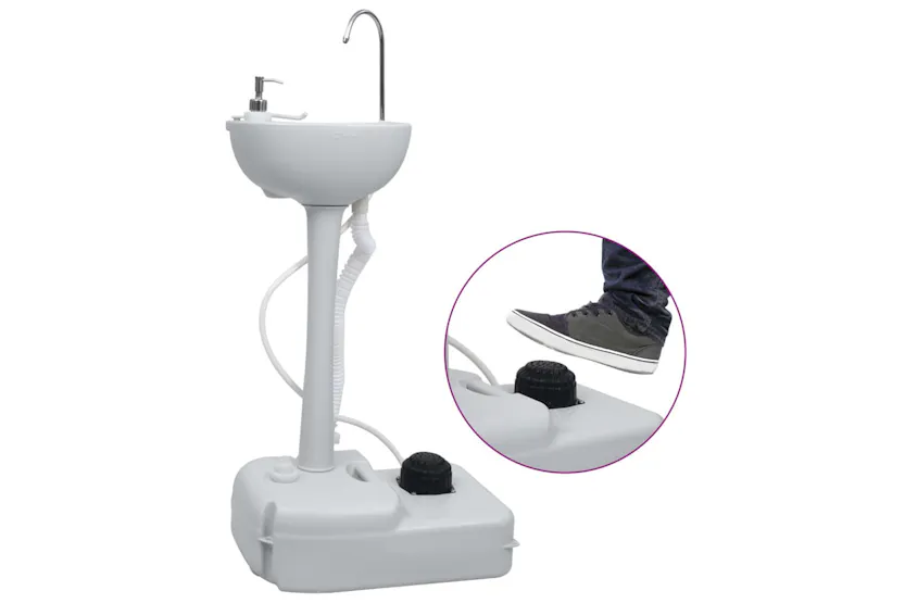 vidaXL 3081893 Portable Camping Handwash Stand With Tent 20 L vidaXL 3081893 Portable Camping Handwash Stand With Tent 20 L