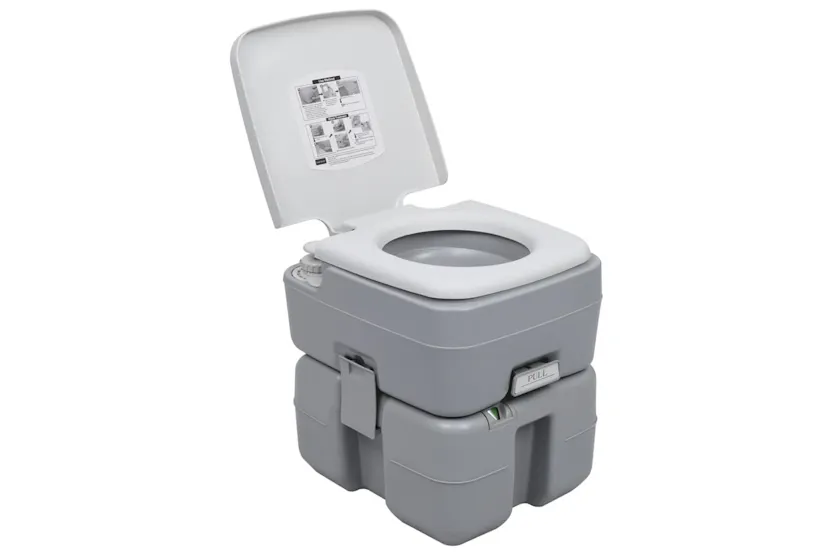 vidaXL 3154914 Portable Camping Toilet And Handwash Stand Set With Water Tank vidaXL 3154914 Portable Camping Toilet And Handwash Stand Set With Water Tank