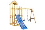 vidaXL 279063 Playhouse With Slide Swing Ladder 285x305x226.5cm vidaXL 279063 Playhouse With Slide Swing Ladder 285x305x226.5cm