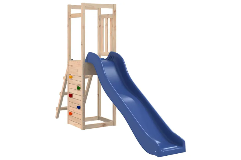 vidaXL 3155912 Playhouse With Slide Rockwall Solid Wood Pine vidaXL 3155912 Playhouse With Slide Rockwall Solid Wood Pine