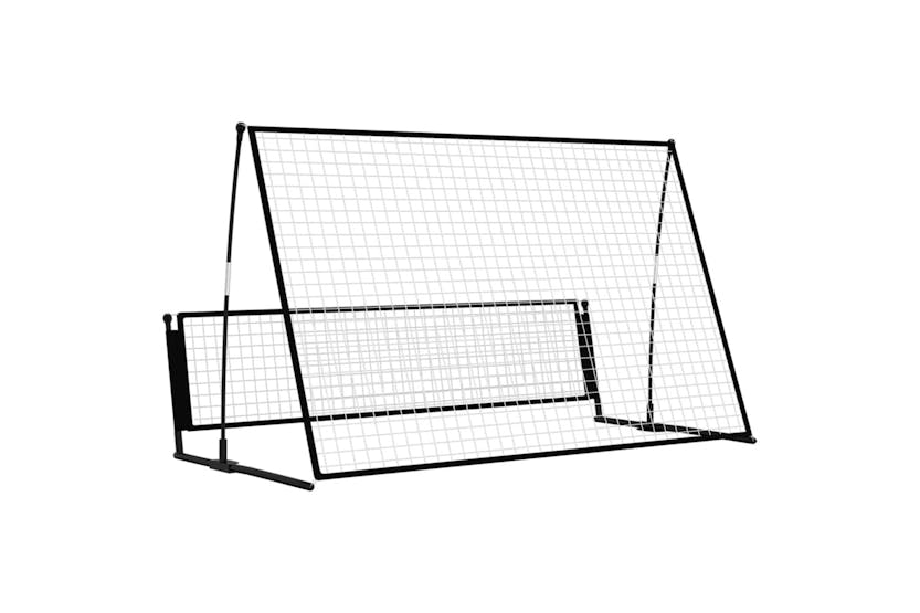 vidaXL 93373 2 In 1 Soccer Rebounder Football Goal 202x104x120cm Steel vidaXL 93373 2 In 1 Soccer Rebounder Football Goal 202x104x120cm Steel