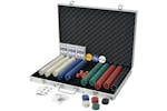 vidaXL 80181 Poker Set With 1000 Chips Aluminium vidaXL 80181 Poker Set With 1000 Chips Aluminium