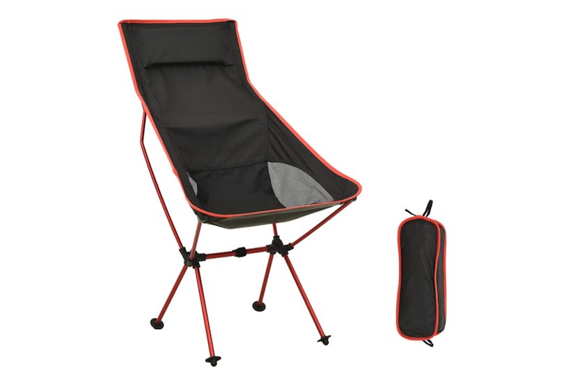 vidaXL 310542 Foldable Camping Chair Pvc And Aluminium Black vidaXL 310542 Foldable Camping Chair Pvc And Aluminium Black