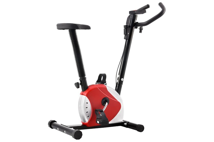 vidaXL 92008 Exercise Bike With Belt Resistance Red vidaXL 92008 Exercise Bike With Belt Resistance Red