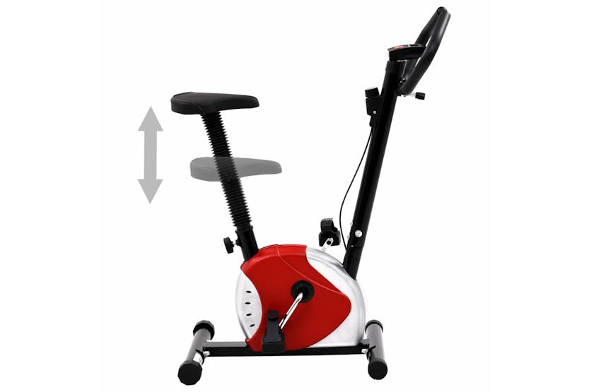 vidaXL 92008 Exercise Bike With Belt Resistance Red vidaXL 92008 Exercise Bike With Belt Resistance Red