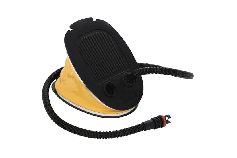 vidaXL Foot Pump 26x18cm Pp And Pe Grey And Yellow vidaXL Foot Pump 26x18cm Pp And Pe Grey And Yellow