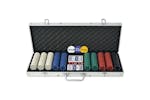 vidaXL 80180 Poker Set With 500 Chips Aluminium vidaXL 80180 Poker Set With 500 Chips Aluminium
