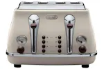 De'Longhi Icona Vintage 4 Slice Toaster | CTOV4003BG | Beige De'Longhi Icona Vintage 4 Slice Toaster | CTOV4003BG | Beige