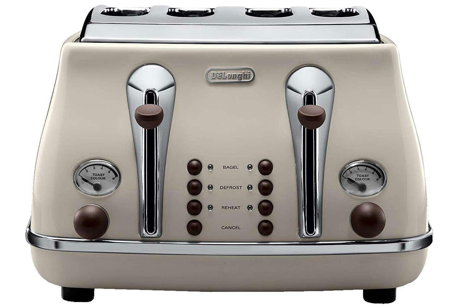 DeLonghi Icona Vintage 4 Slice Toaster | CTOV4003BG | Beige