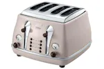 De'Longhi Icona Vintage 4 Slice Toaster | CTOV4003BG | Beige De'Longhi Icona Vintage 4 Slice Toaster | CTOV4003BG | Beige