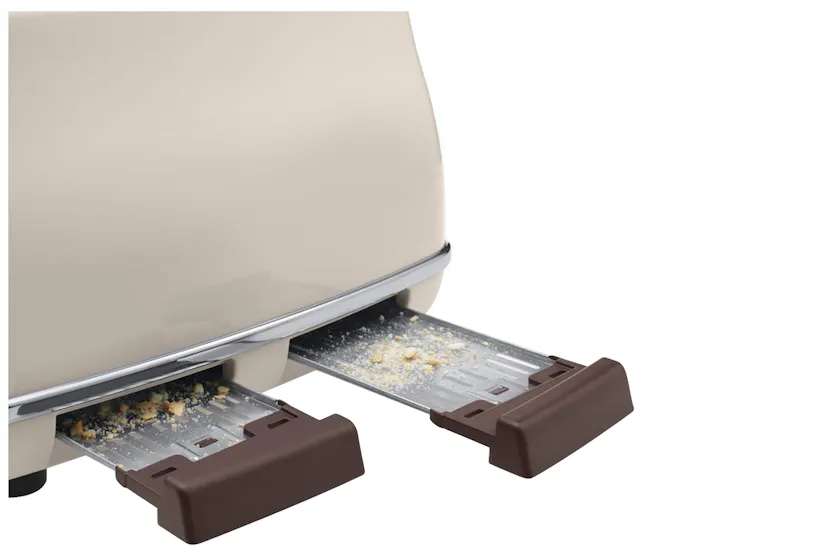 De'Longhi Icona Vintage 4 Slice Toaster | CTOV4003BG | Beige De'Longhi Icona Vintage 4 Slice Toaster | CTOV4003BG | Beige