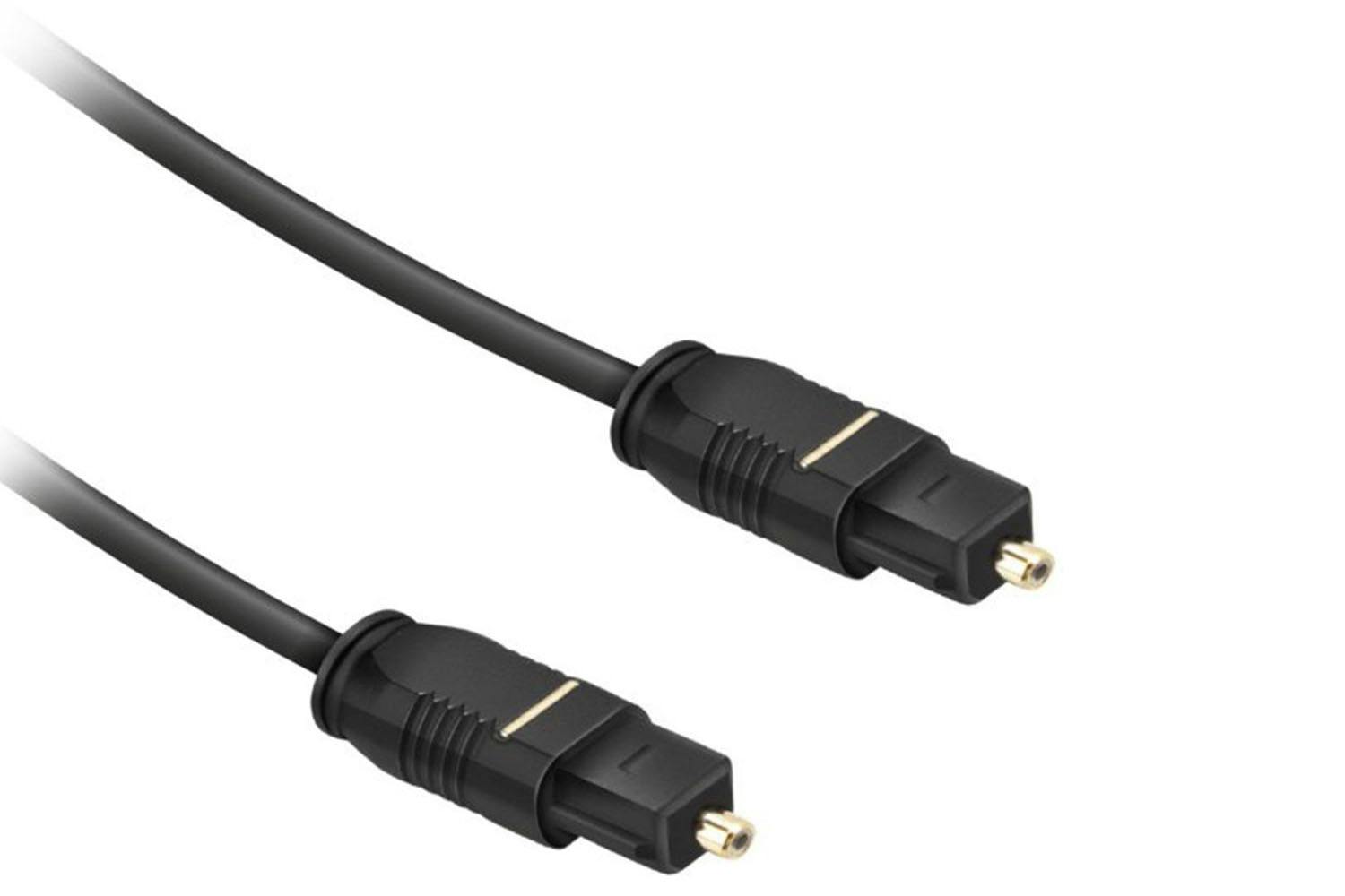 Ekon Toslink Cable With Fibre-optic Connectors | 1m