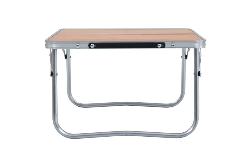 vidaXL 48186 Folding Camping Table Brown Aluminium 60x40cm vidaXL 48186 Folding Camping Table Brown Aluminium 60x40cm