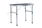 vidaXL 48180 Folding Camping Table Grey Aluminium 60x45cm vidaXL 48180 Folding Camping Table Grey Aluminium 60x45cm