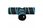 vidaXL 172182 Cat Tunnel 3-way Black And Blue 90cm Polyester vidaXL 172182 Cat Tunnel 3-way Black And Blue 90cm Polyester