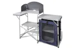 vidaXL 41330 Foldable Camping Kitchen Unit With Windshield Aluminium vidaXL 41330 Foldable Camping Kitchen Unit With Windshield Aluminium