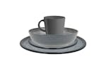 Travellife 441464 16 Piece Luxury Dinnerware Set Jã¡vea Dark Grey Travellife 441464 16 Piece Luxury Dinnerware Set Jã¡vea Dark Grey