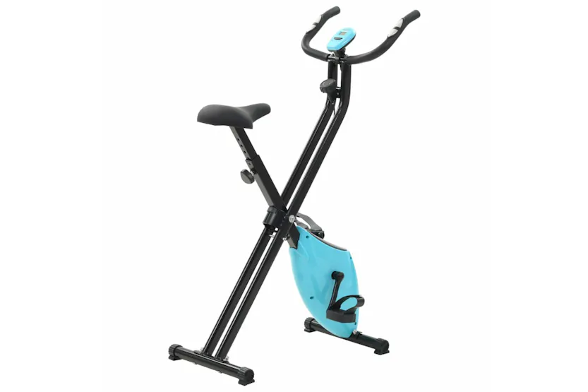 vidaXL 90482 Magnetic Exercise X-bike With Pulse Measurement Black And Blue vidaXL 90482 Magnetic Exercise X-bike With Pulse Measurement Black And Blue