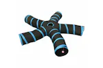 vidaXL 172188 Cat Tunnel 5-way Black And Blue 25cm Polyester vidaXL 172188 Cat Tunnel 5-way Black And Blue 25cm Polyester