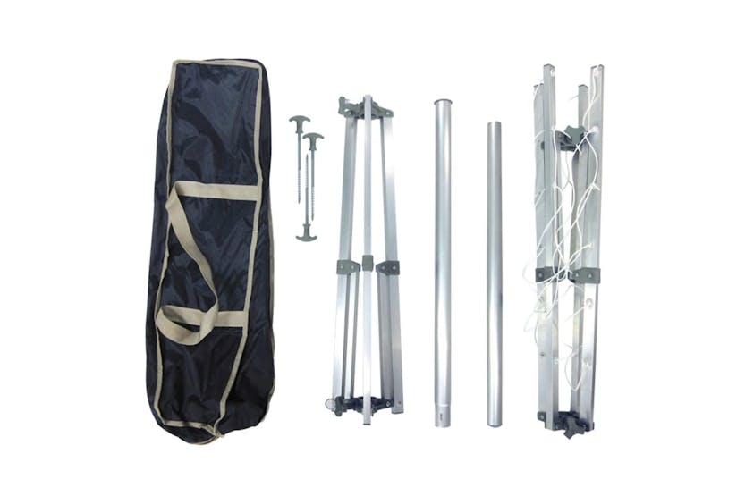 Bo-camp 409183 Drying Rack With Base Aluminium Grey 15 M 6415182 Bo-camp 409183 Drying Rack With Base Aluminium Grey 15 M 6415182