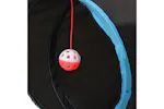 vidaXL 172187 Cat Tunnel 4-way Black And Blue 25cm Polyester vidaXL 172187 Cat Tunnel 4-way Black And Blue 25cm Polyester